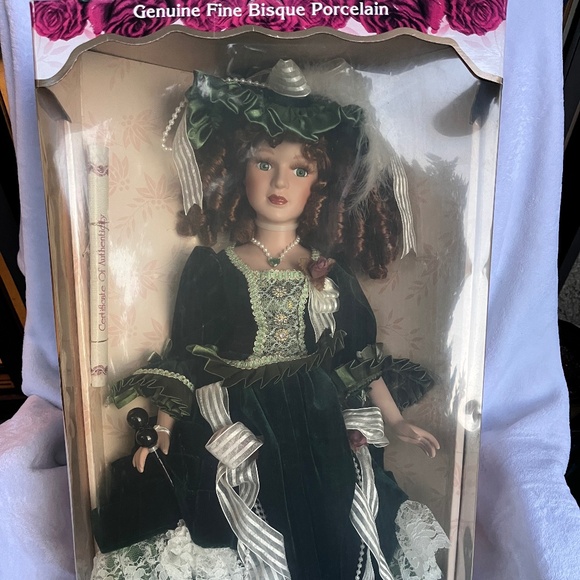 Collectors choice Rare Vintage fine Bisque Porcelain Doll Limited Edition 22” - Picture 1 of 11